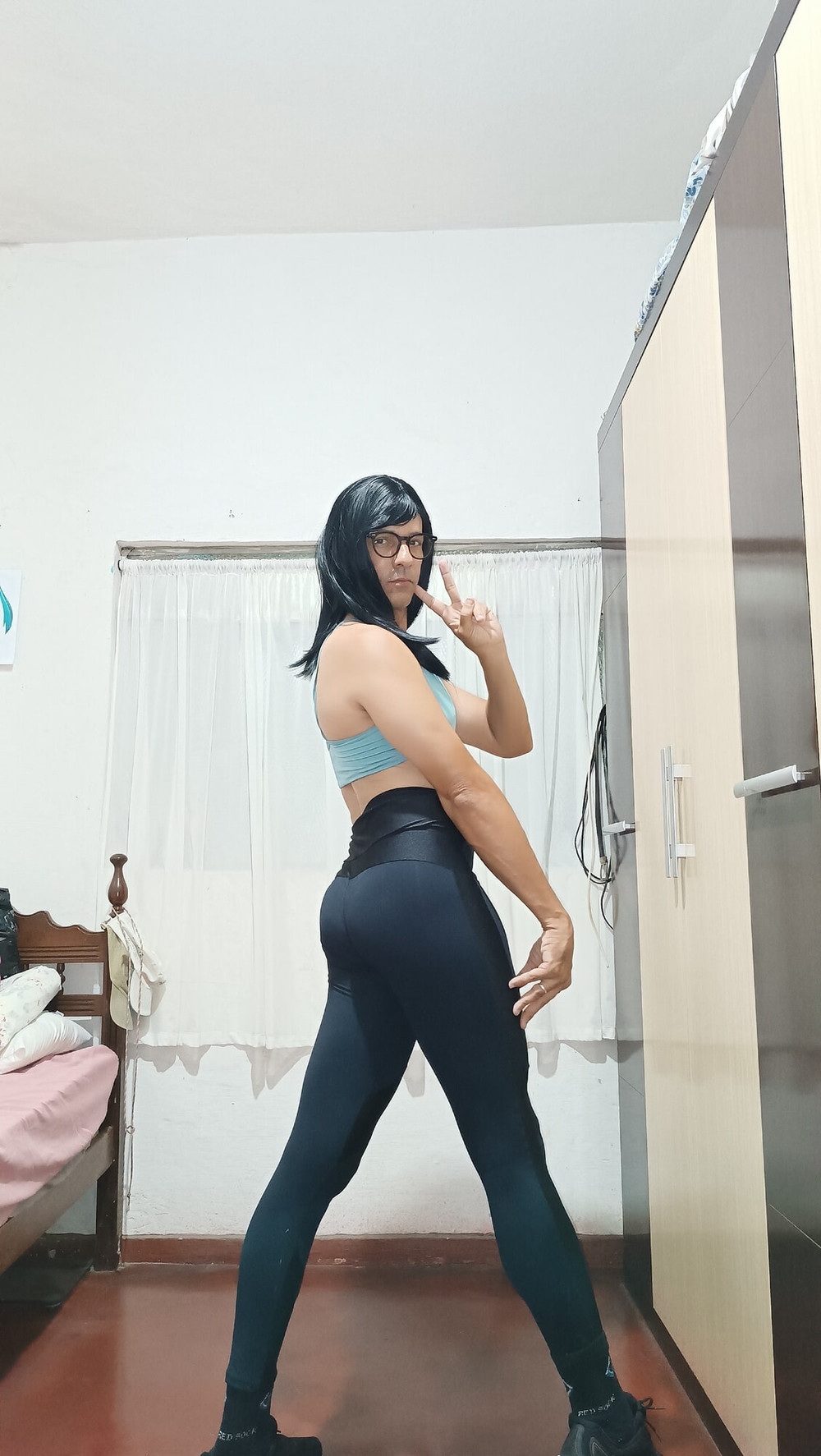 Sakura Nakamura Skinner Legging Gym  #39