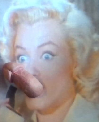 Marilyn Monroe sucks on my hard cock #2