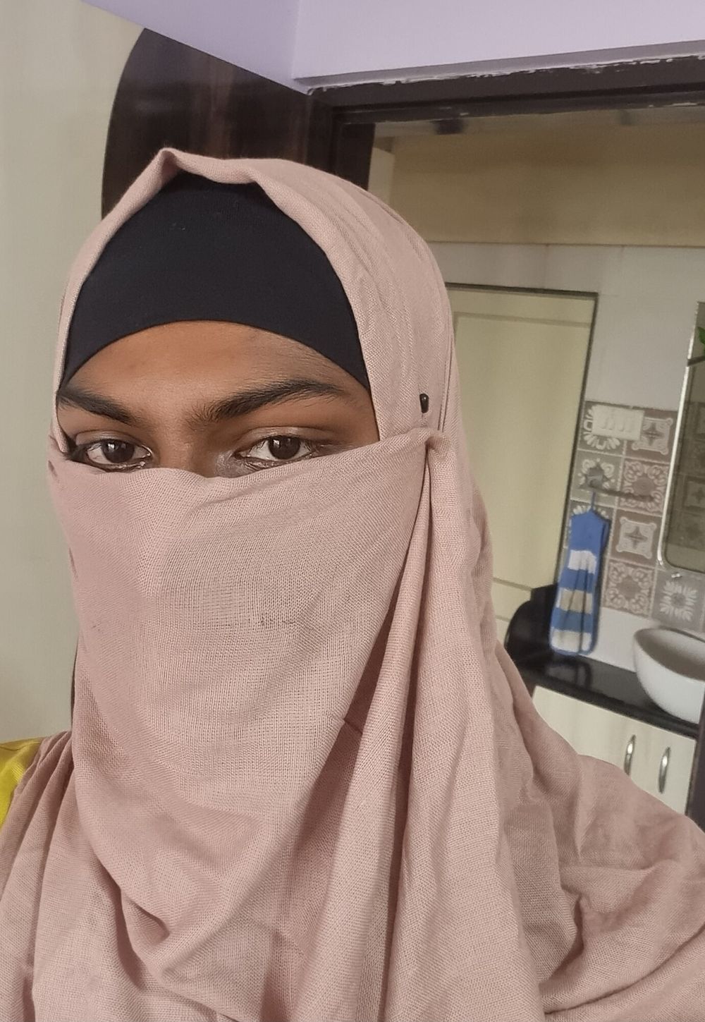 Muslim Cum on my Niqab #4