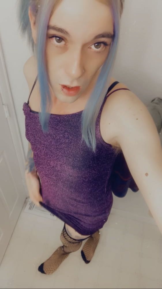 Hot Purple Minidress Slut #54