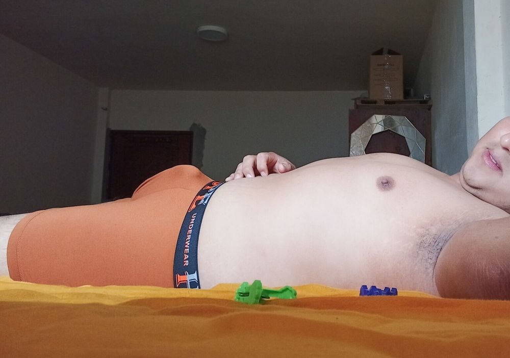 Me Lying Down and my Penis Standing - 01 (In Underwear) #6