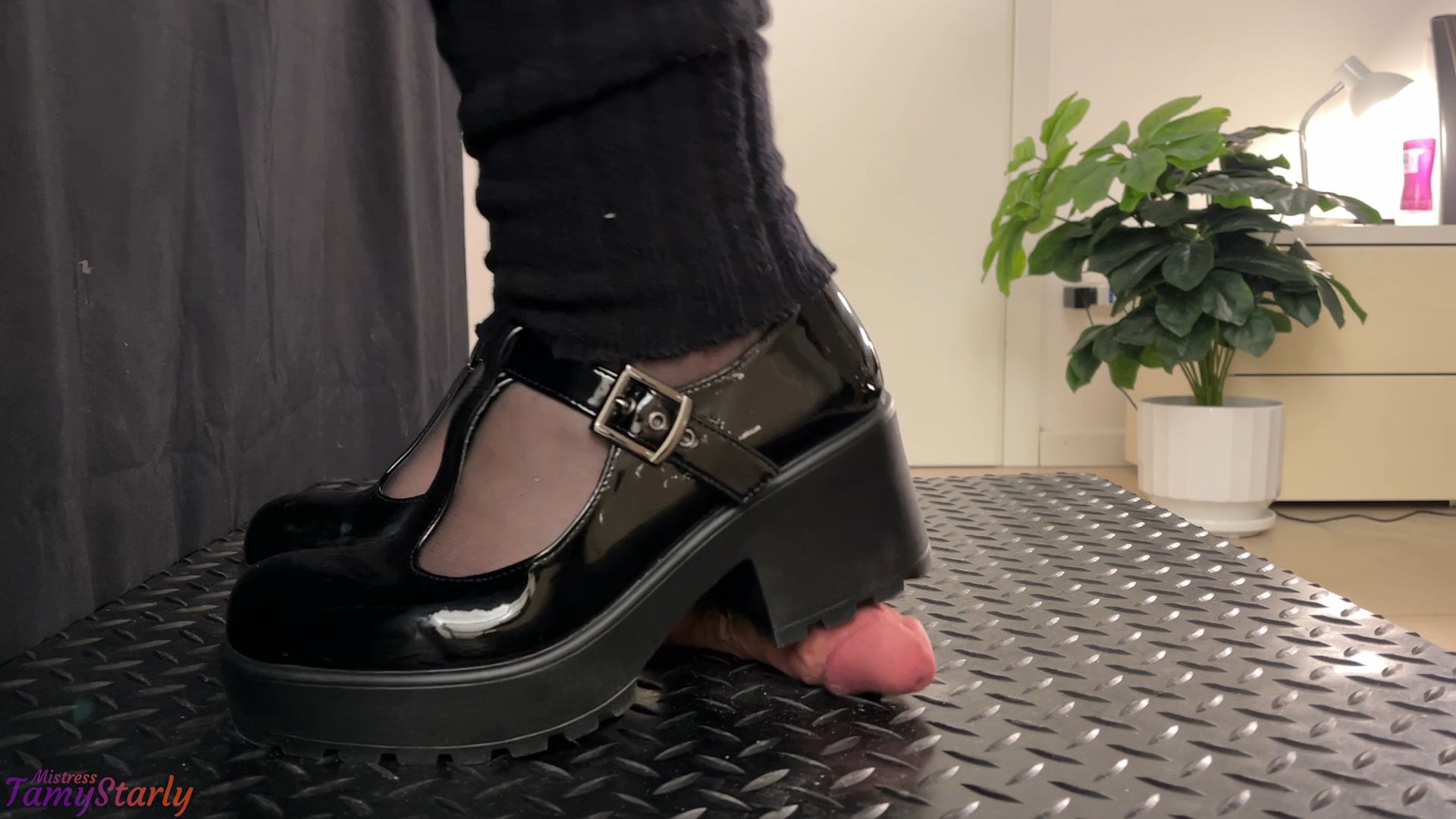 Painful CBT in Mary Jane Shoes - Bootjob, Shoejob #7