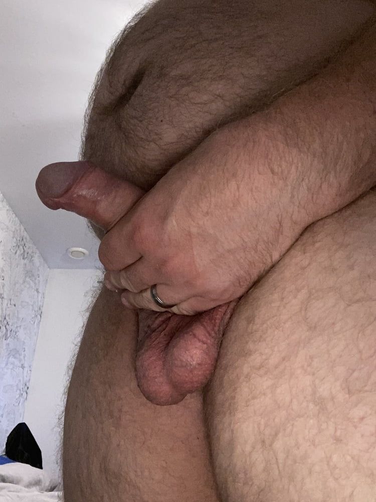 Cock and balls with chubby belly #11