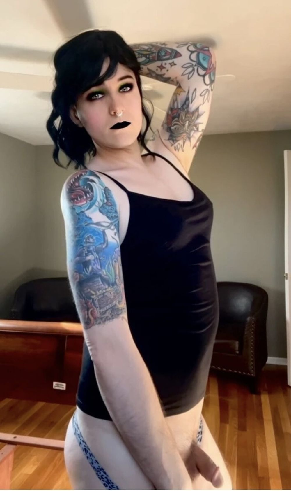 Pretty tattooed amateur femboy #31