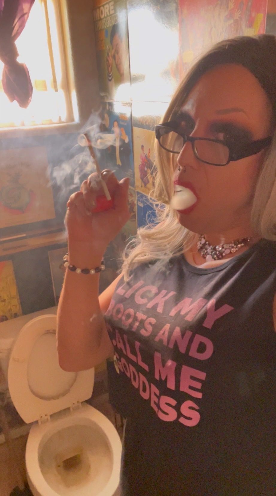 Trans Goddess Smoking Fetish #35