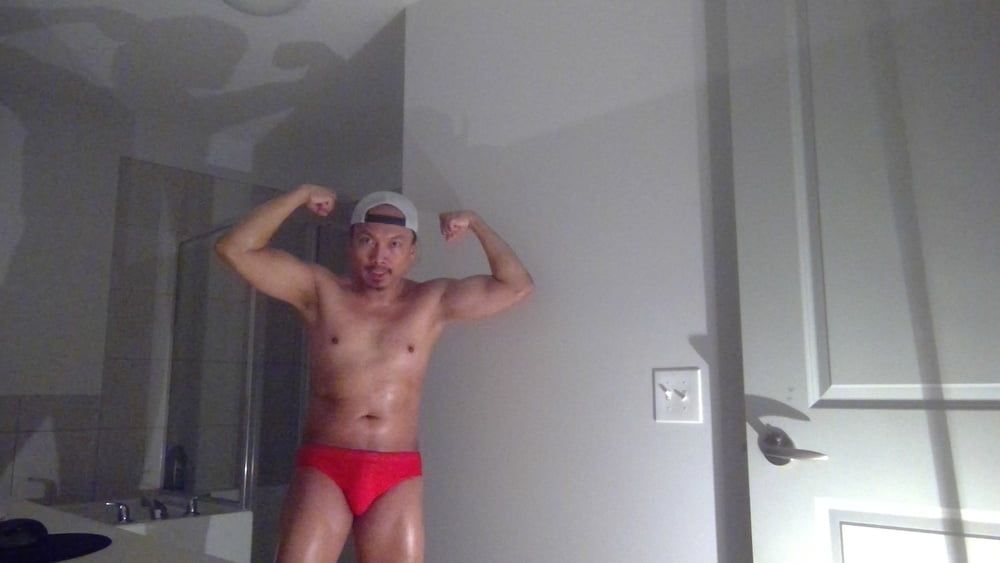 Flexing In Red Speedos Again! #10