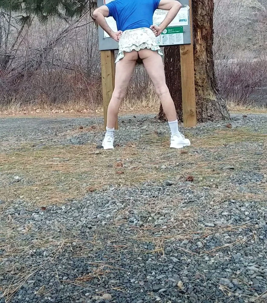 Black panties outside  #4