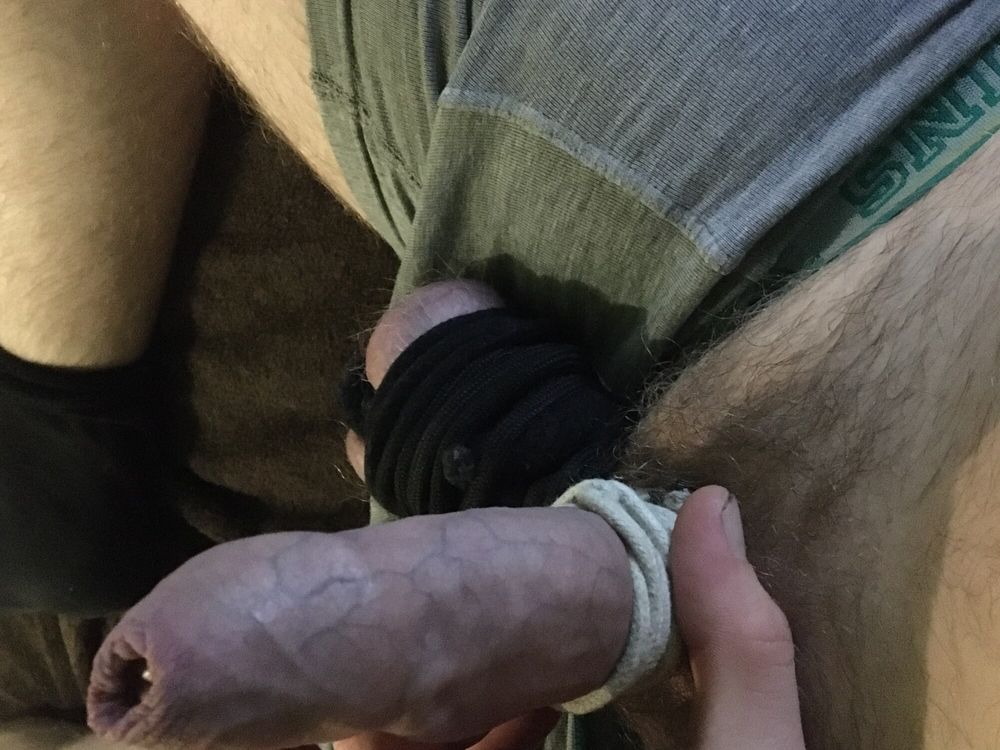 Hairy Dick And Cum Filled Balls Bound #34