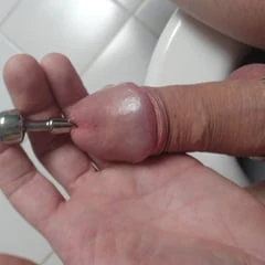my cock with penis plug