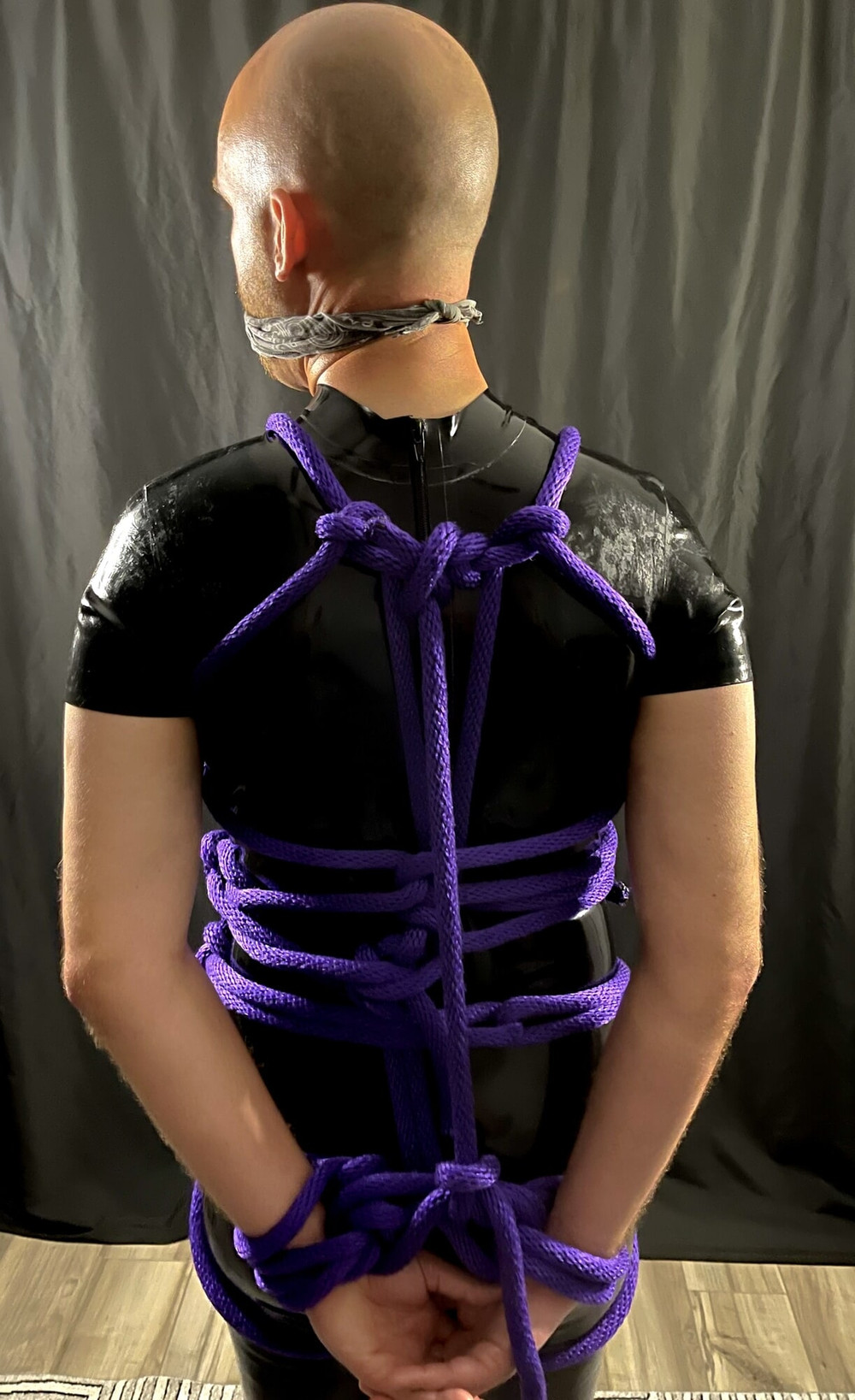 Tied up Rubber gimp  #15