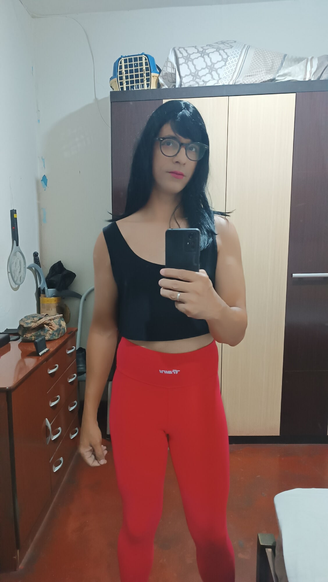 Sakura Nakamura Costume legs Red Gym #40