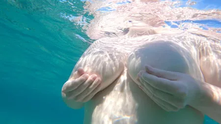 underwater outdoor sex in public naughty at beach ocean         