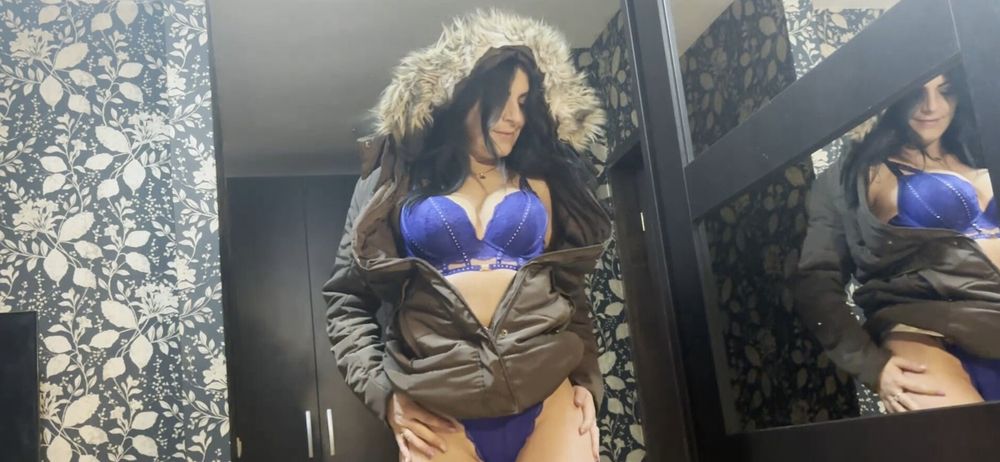 A Lot Of Cum On Brown Fur Hooded Puffer Jacket 172 #4