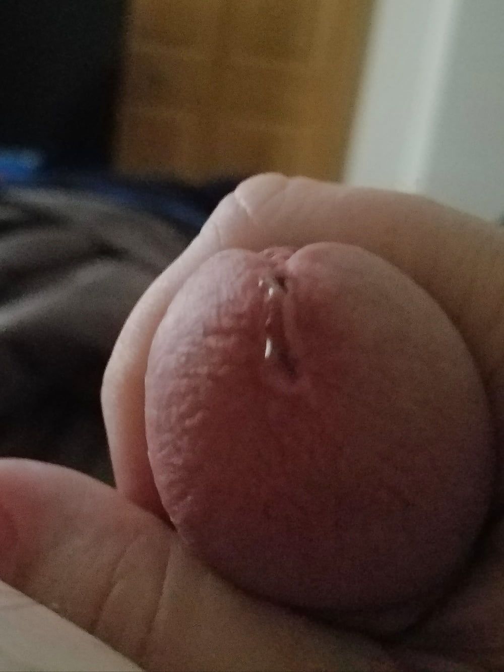 My cock with precum #3