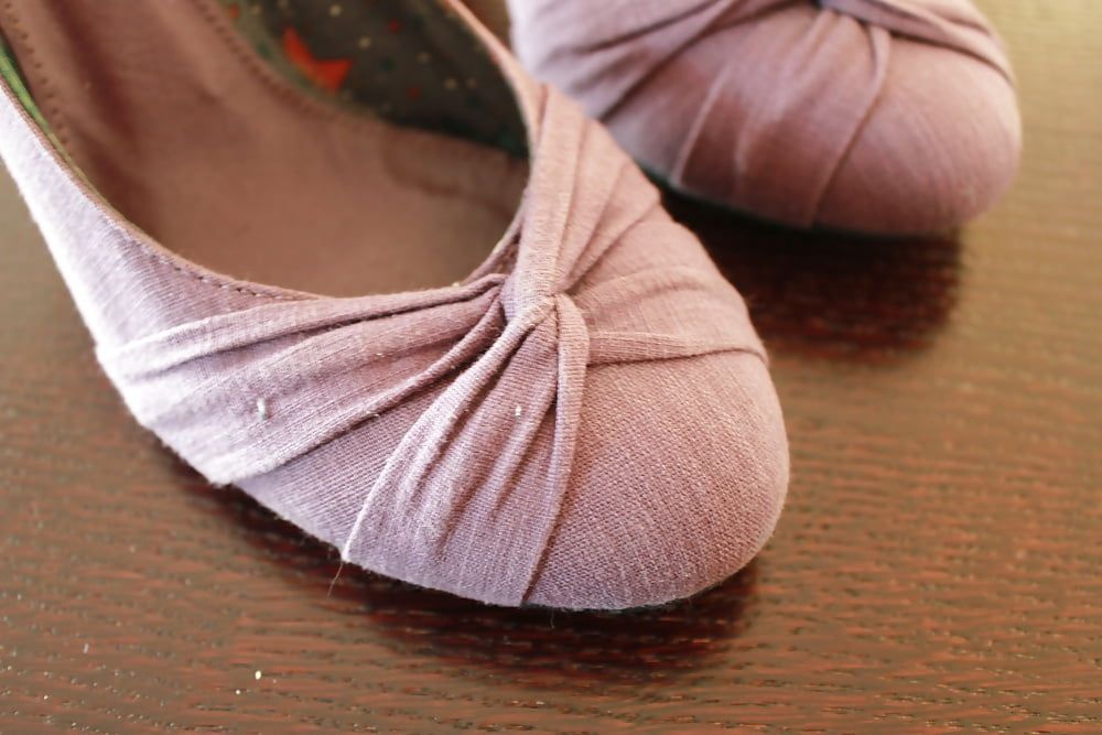 Violet heels, panties, bra, pantyhose #2