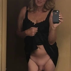 Jenni in her nightie and horny