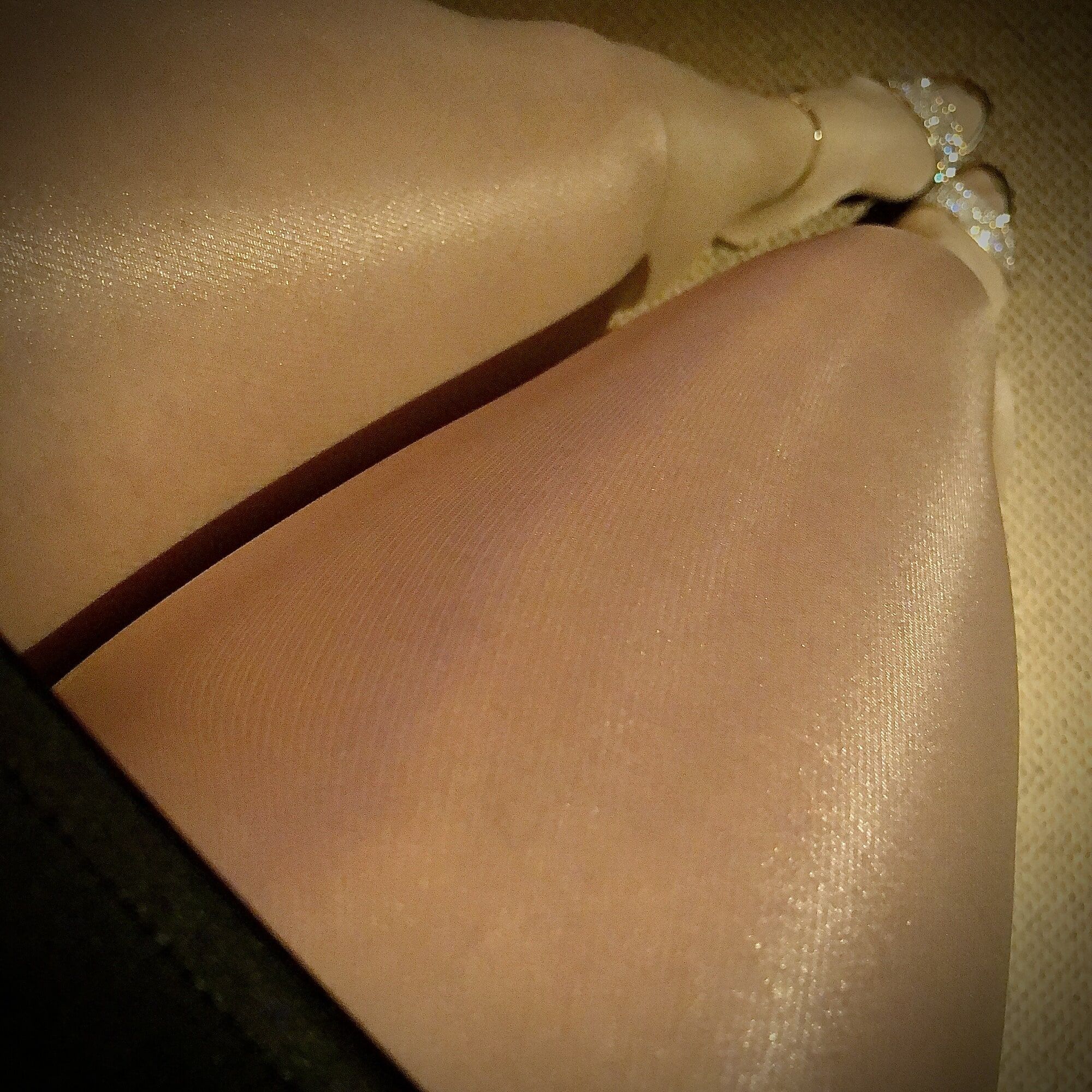 My legs on shiny pantyhose! #21