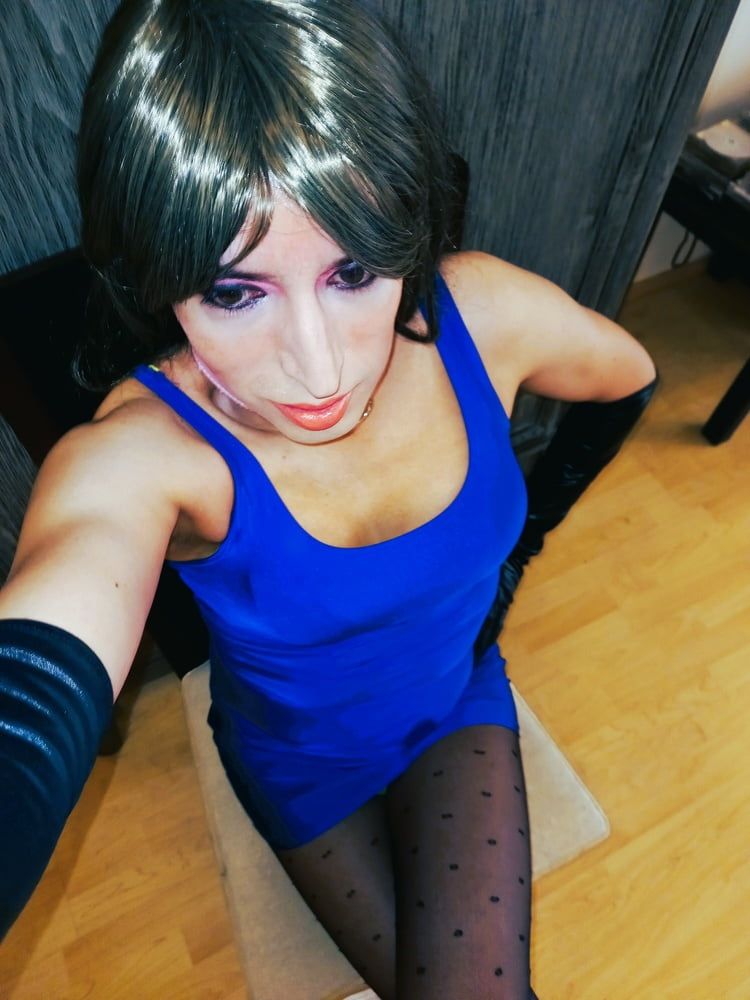 Tammycross in blue dress #27