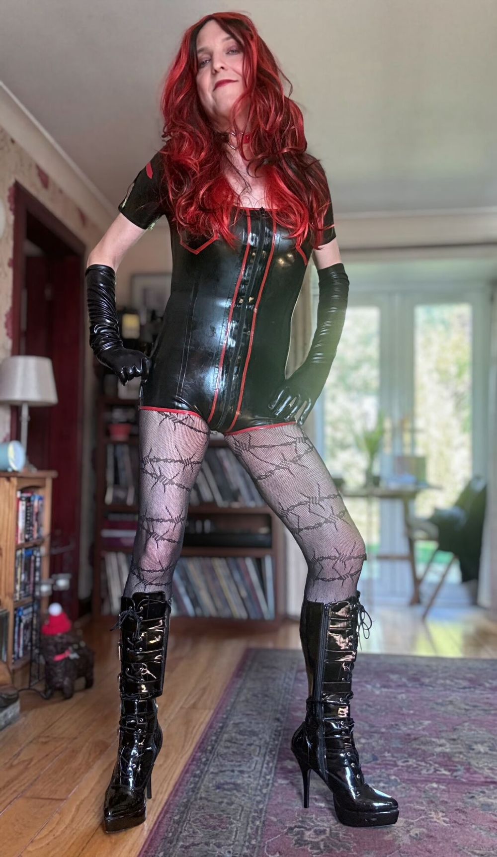 Slut gurl dresses in latex and pvc for you! #9