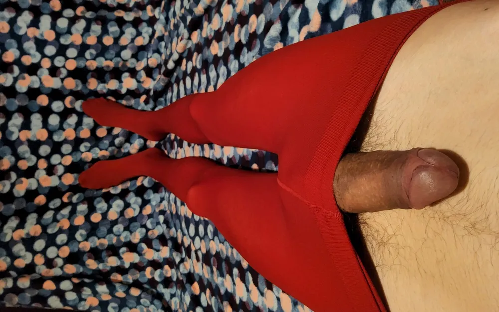 My New Red Pantyhose  #8