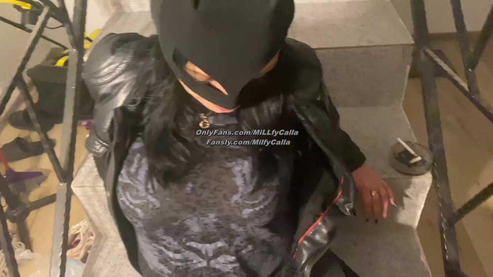 Batman Mask Blowjob on the Stairs – Cum on My Mouth & Mask #16