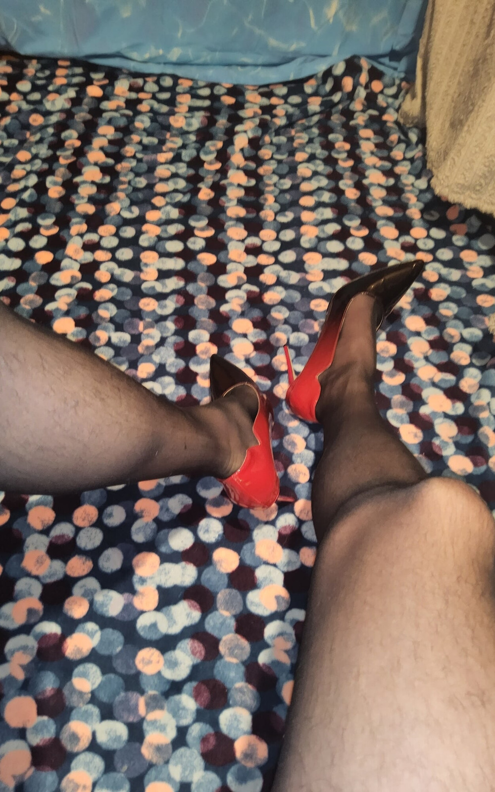 Teasing in My Black Pantyhose #6