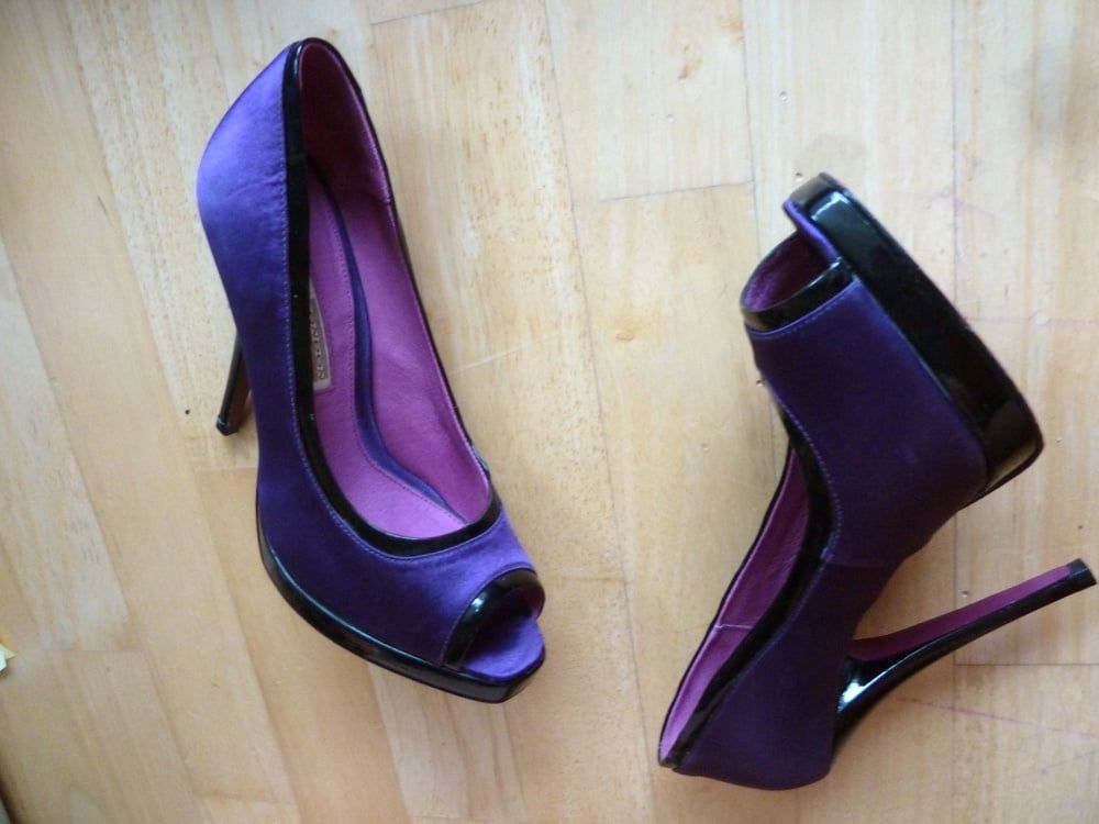 wife's purple Buffalo heels #18