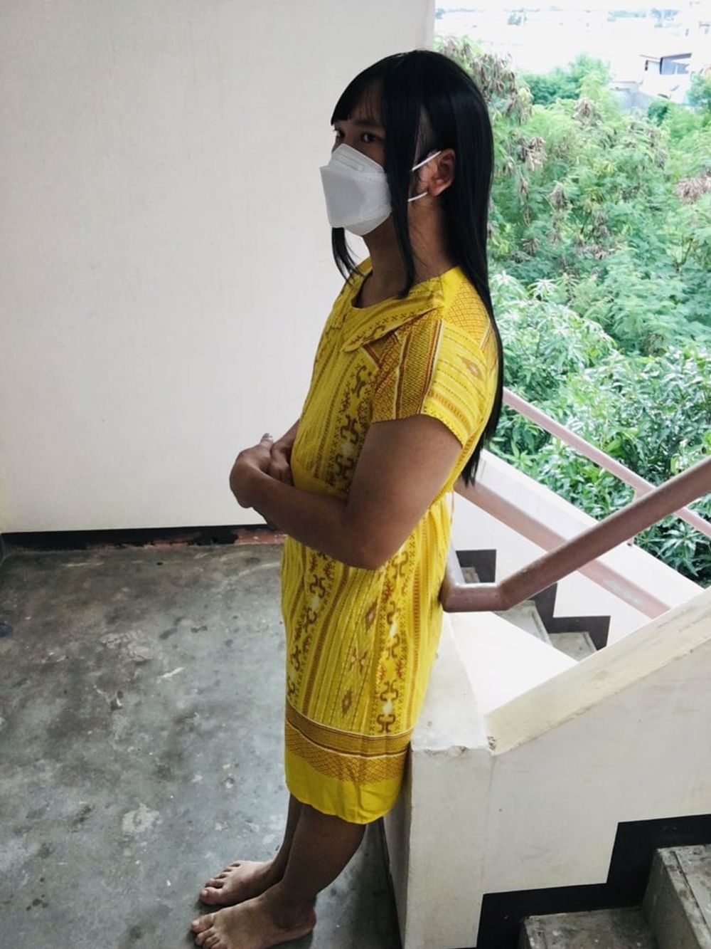 Dress Yellow Teen ladyboy #24