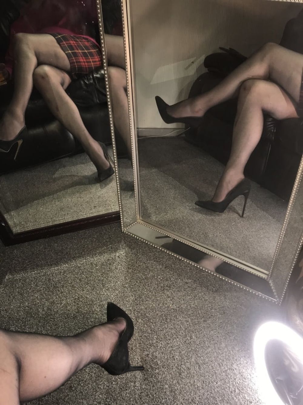 Heels nylons cock #10