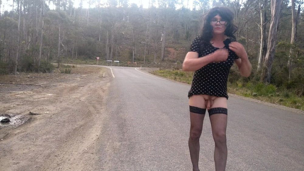 Crossdress Road trip-change of outfit