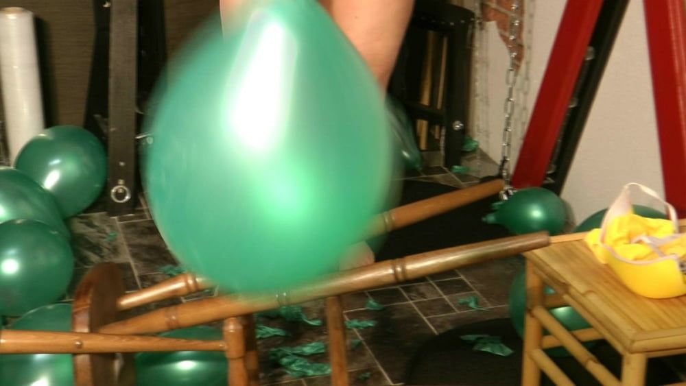 Brown stockings and green balloons #31