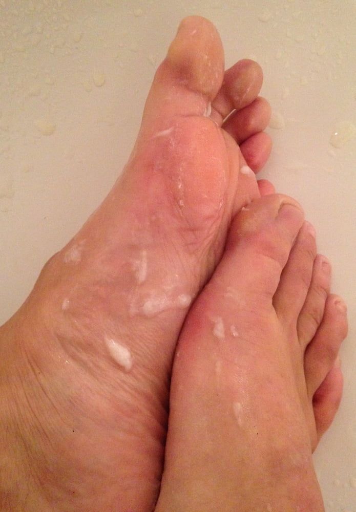 My Feet with Pee and Cum #5