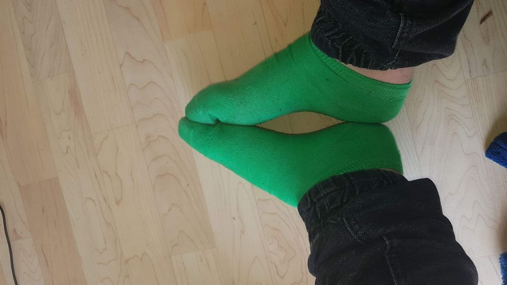 My Feet in Green Socks #4