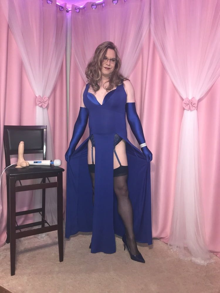  Joanie - Blue Maxi Vest Dress and Lady Marlene Part 3 #26