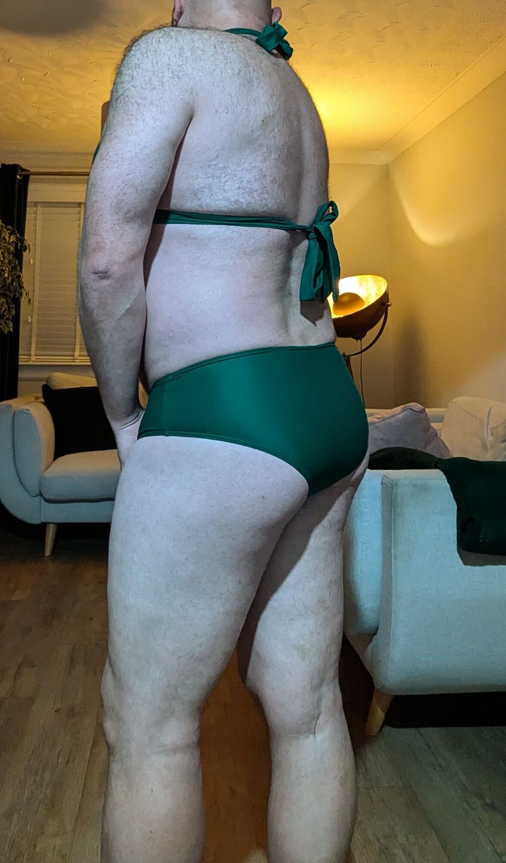 Wife&#039;s green bikini  #2