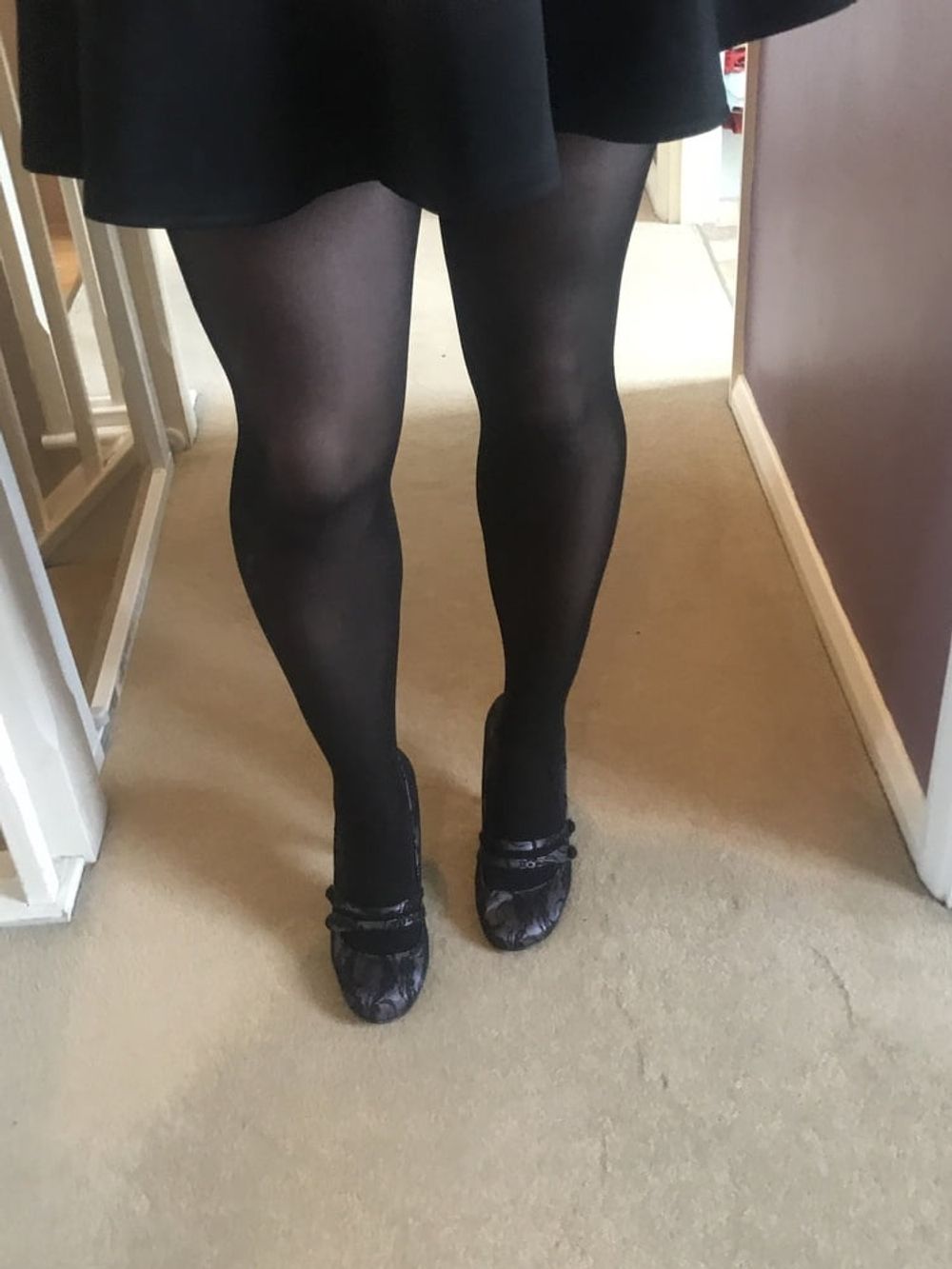 Black hold up stockings #37