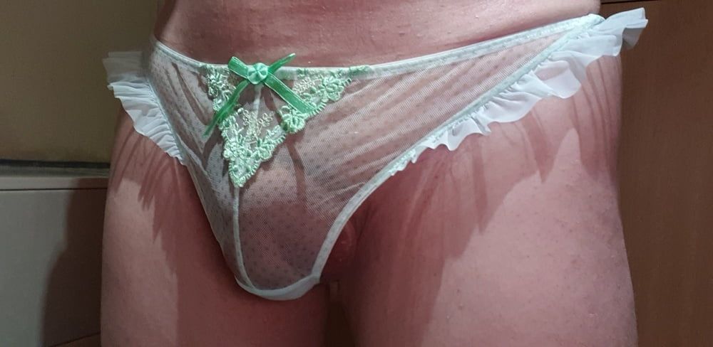 Playing in panties at work #2