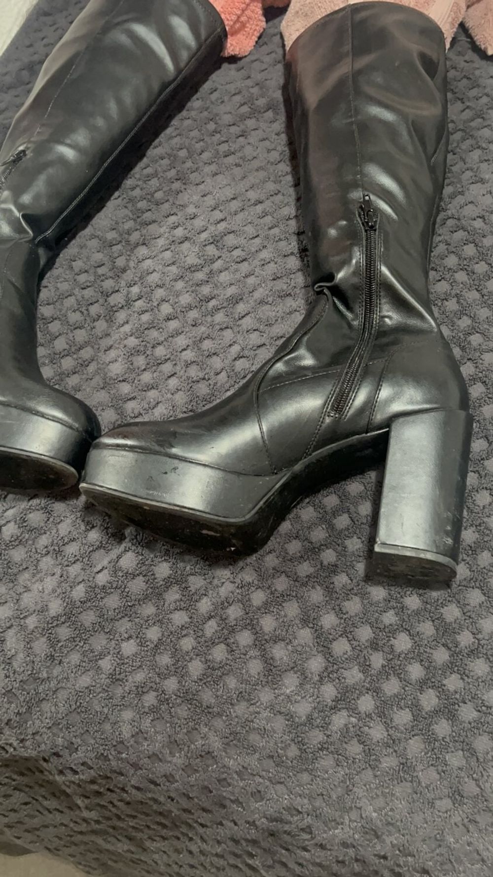 Cum on Friend&#039;s Platform Boots #5