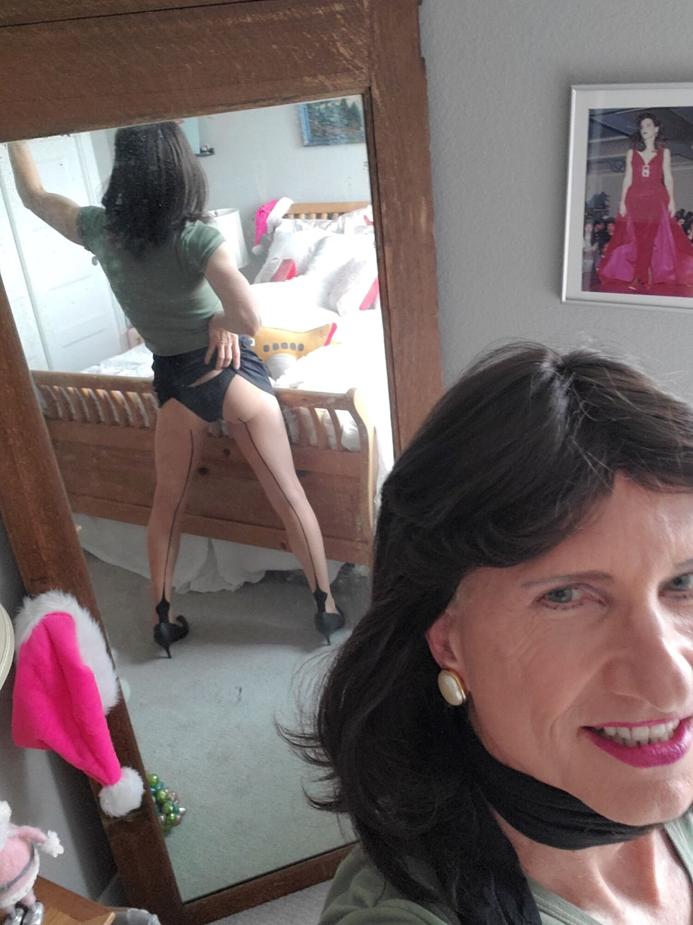 Black mini skirt #14