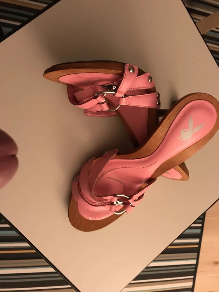 Wooden Playboy Mules #48