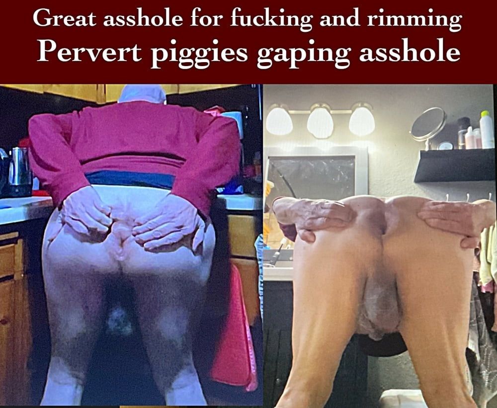 Piggies gaping asshole