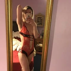 Red and black lace