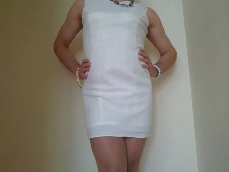 sexy white dress stockings ans hot white lingerie        