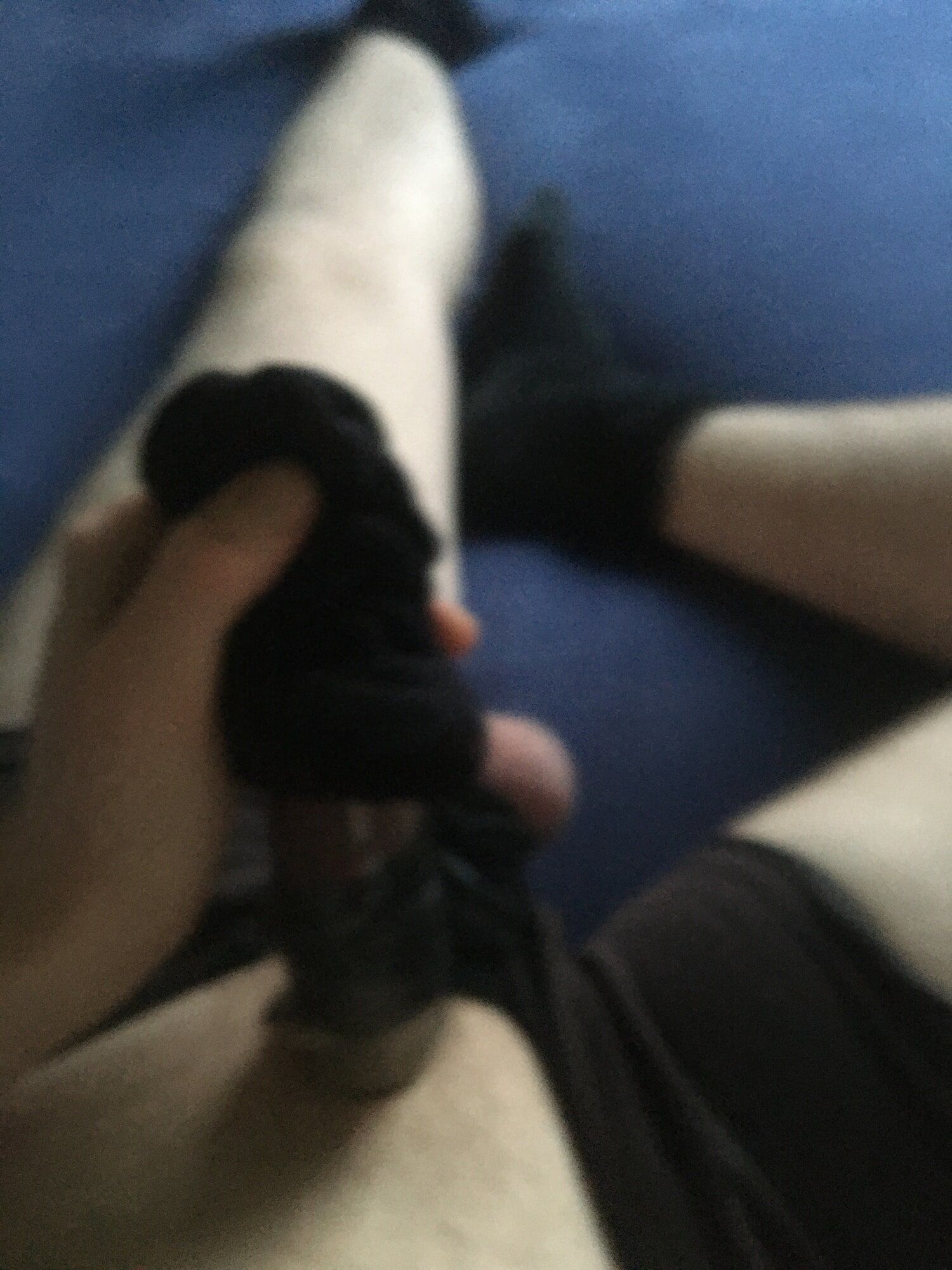 Shaved Bound Dick And Balls With Condom Sock Fucking #16