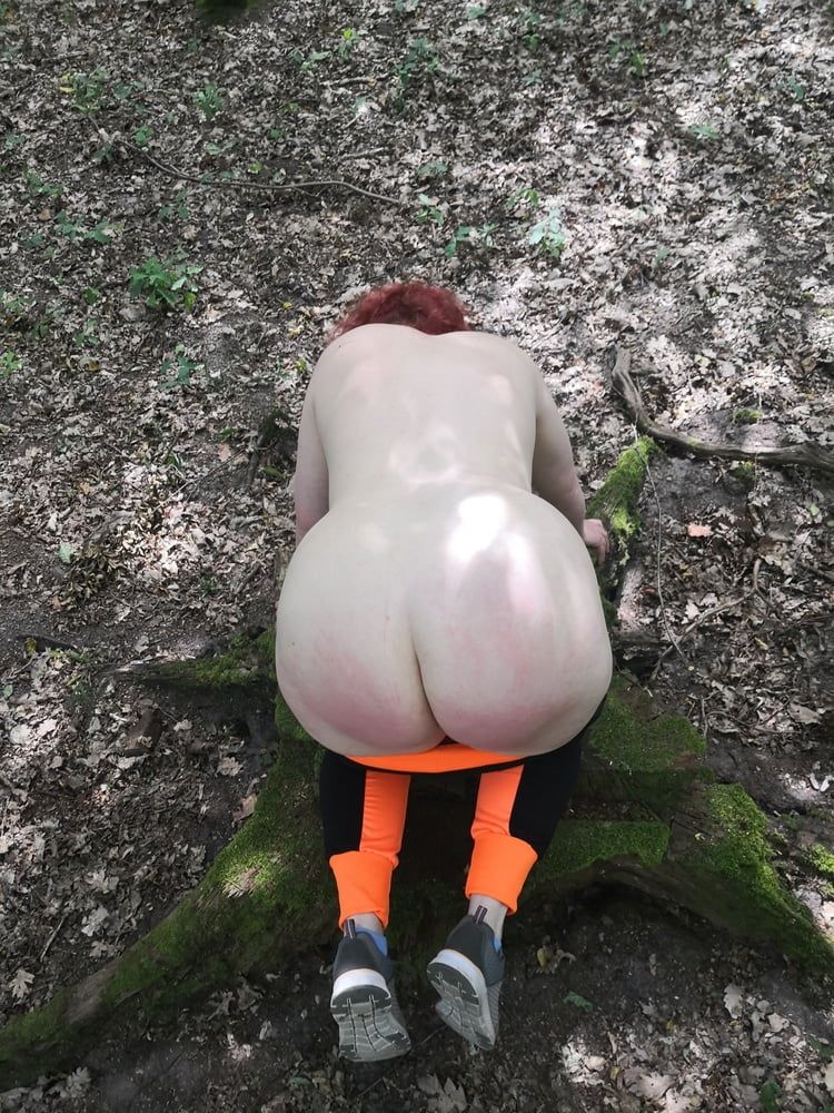 Bare naked tits and ass in the woods #2