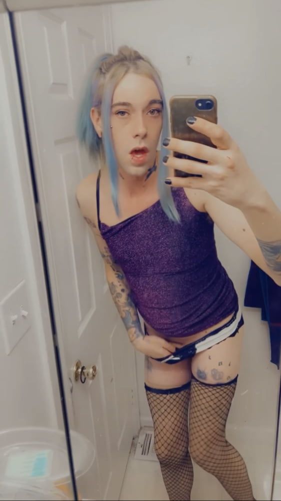 Hot Purple Minidress Slut #37
