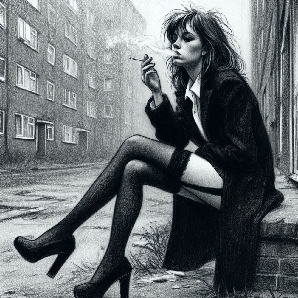 Smoking and Stockings. #42