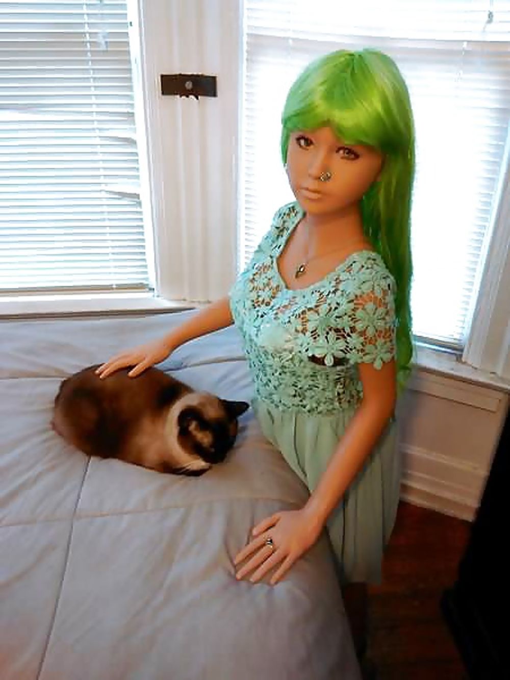 Nina&#039;s green dress 2 #2