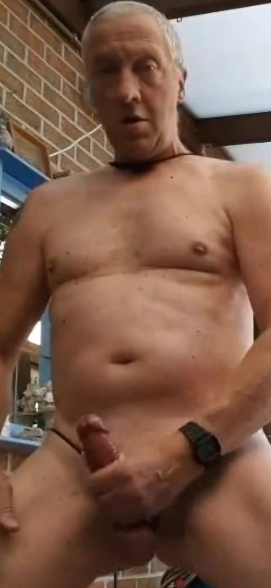 GRANDPA EXHIBITIONIST CLOSE UP CUMSHOT FESTIVAL #12