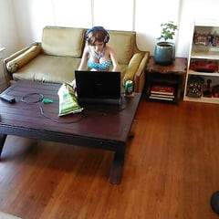 Nina chillin out.